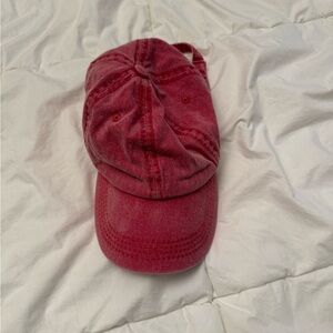 Faded red adjustable hat